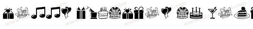 HAPPY BIRTHDAY TO WANDERER字体转换